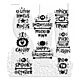 Tim Holtz Cling Stamps Halloween Whatnots