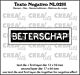 Crealies Texto Negativo Die BETERSCHAP - NL (H) NL02H max. 17x64mm