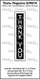 Crealies Texto Negativo Thank you - ENG (V) EN01V max.16x75mm