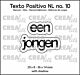 Crealies Texto Positivo een jongen - NL (H) POSNL10  20x8 - 36x14 mm