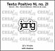 Crealies Texto Positivo jarig - NL (H) POSNL21  22x14 mm