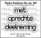 Crealies Texto Positivo met oprechte deelneming - NL (H) POSNL101  23x11 - 49x14 - 60x14 mm