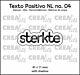 Crealies Texto Positivo sterkte - NL (H) POSNL04  41x11 mm