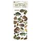 Stamperia Forest Rub-On 4x8,5 Inch Leaves and Animals (DFLRB117)