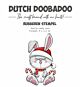 Dutch Doobadoo Rubber stempel Konijn candy cane 497.004.017 8x4,7cm