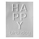 Spellbinders Beveled Happy Birthday A2 Cardfront 3D Embossing Folder (E3D-092)