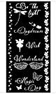 Stamperia Wonderland Thick Stencil 12x25cm Magic Day (KSTDL96) 