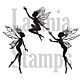 Lavinia Stamps Three Dancing Fairies LAV136a