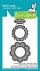 Lawn Fawn custom craft dies reveal wheel circle add-on frames: flower and sun