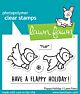 lawn fawn 2x3 clear stamp set flappy holiday