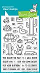 Lawn Fawn 4x6 clear stamp set critters in the desert