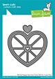 Lawn Fawn stand-alone die stitched happy heart geo frame add-on