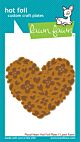 Lawn Fawn hot foil plate floral heart hot foil plate