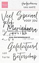 Marianne Design Clear Stamps Handgeschreven - van Harte (NL)  110x150mm     