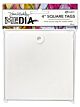 Dina Wakley MEdia Square Tags 4 Inch (20pcs) (MDA87649)