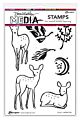 Dina Wakley MEdia Cling Stamps Fawns (MDR87786)