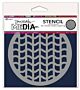 Dina Wakeley MEdia Stencils Tire Tracks Coaster (MDS84983)