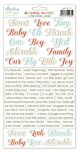 Mintay Lullaby Lane 6x12 Inch Paper Stickers Words