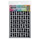 Ranger Dylusions Stencils Lock 'n' Roll - Small DYS79866 Dyan Reaveley 