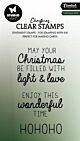 Studio Light Clear Stamp Christmas texts Essentials nr.696 SL-ES-STAMP696 50x92mm