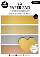 Studio Light Foil Paper Pad Gold, silver and rose Ess. nr.210 SL-ES-PP210 148x210x10mm 