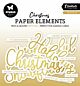 Studio Light Paper Elements Golden Sentiments Essentials nr.13 140x150x2mm