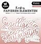 Studio Light Paper Elements Rosegold Kerstwensen Essentials nr.17 140x150x2mm