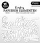 Studio Light Paper Elements Silver Kerstwensen Essentials nr.18 140x150x2mm