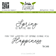 Lesia Zgharda Sentiment Stamp Set Spring in the air. May the warmth of spring bring you happiness.