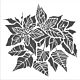 Poinsettia 6x6 Inch Stencil (TCW952s) 