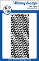 Whimsy Stamps Slimline Embossing Folder - Wave Lengths