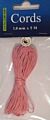 Waxed Cotton Cord 1 mm/5 mtr rose 