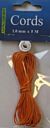 Waxed Cotton Cord 1 mm/5 mtr oranje 