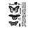 Butterflies and Bees Unmounted Rubber Stamps (CI-597)