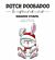 Dutch Doobadoo Rubber stempel Konijn candy cane 497.004.017 8x4,7cm