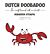 Dutch Doobadoo Rubber stempel Leonard de Krab 497.004.019