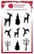 Woodware Paintable Baubles Reindeer Fillers Clear Stamps (JGS875)