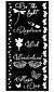 Stamperia Wonderland Thick Stencil 12x25cm Magic Day (KSTDL96) 