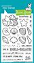 lawn fawn 4x6 clear stamp set how you bean? seashell add-on