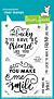 Lawn Fawn 4x6 clear stamp set give it a whirl messages: friends