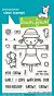 Lawn Fawn 3x4 clear stamp set you crow girl