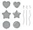 Mylar Balloons Etched Dies (S4-1349) - Mylar Balloons Etched Dies (S4-1349)