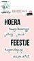 Studio Light Clear Stamp Hoera Essentials nr.600 CCL-ES-STAMP600 100x69x1mm 