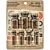 Idea-Ology Corked Glass Vials 7/Pkg Apothecary Amber W/Vintage Labels